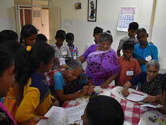 Children Parliament Group visit to Old Age Home